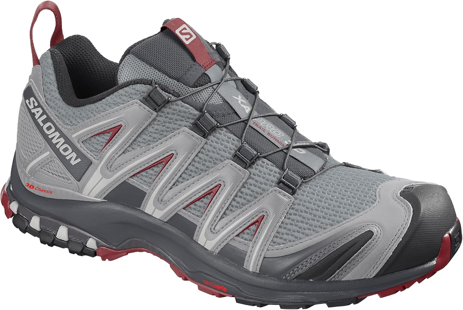 Мужские трейловые кроссовки Salomon XA PRO 3D, красный — фото 4