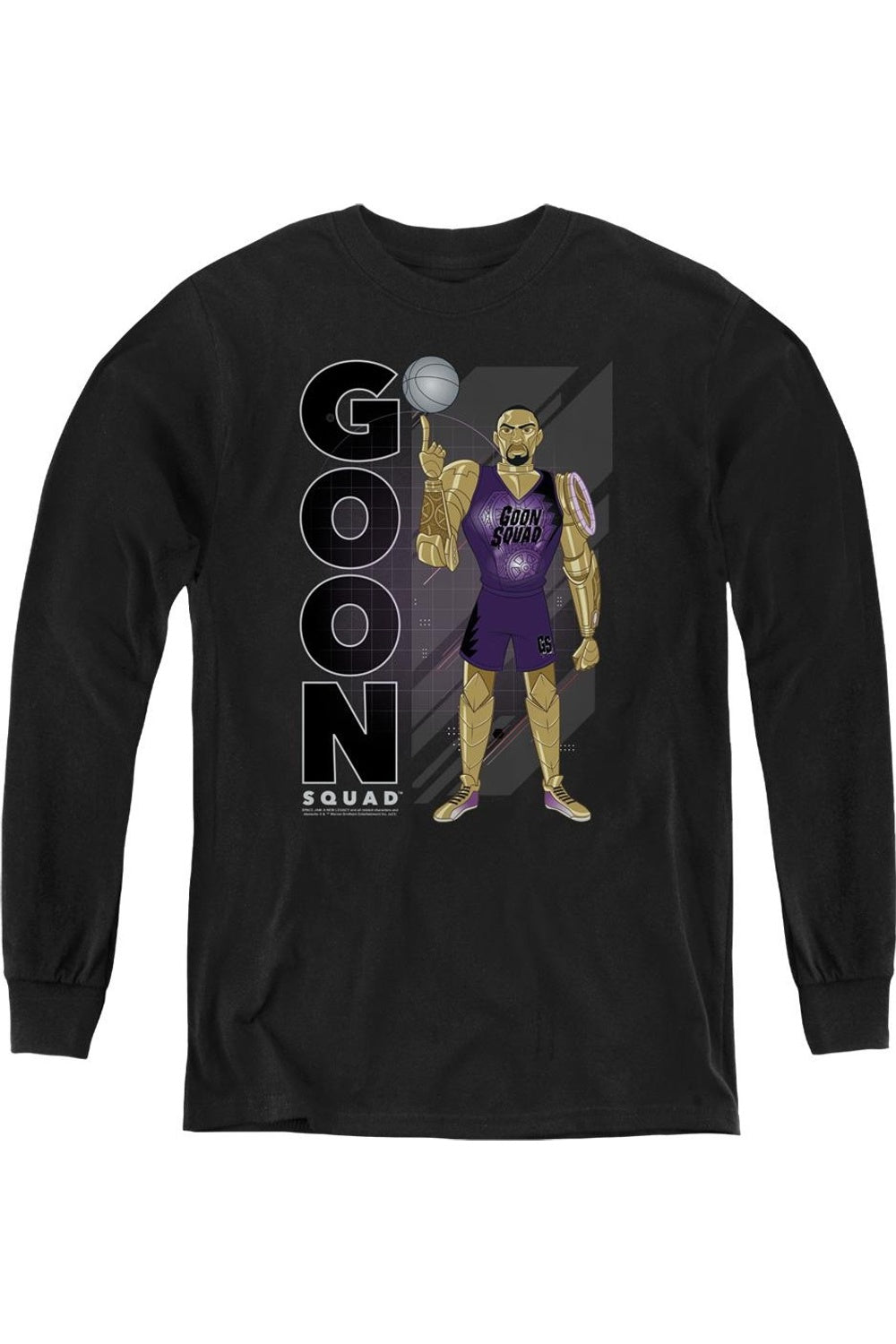 

Space Jam 2: Команда Гунов Хронос молодежный худи с длинным рукавом Gildan, черный