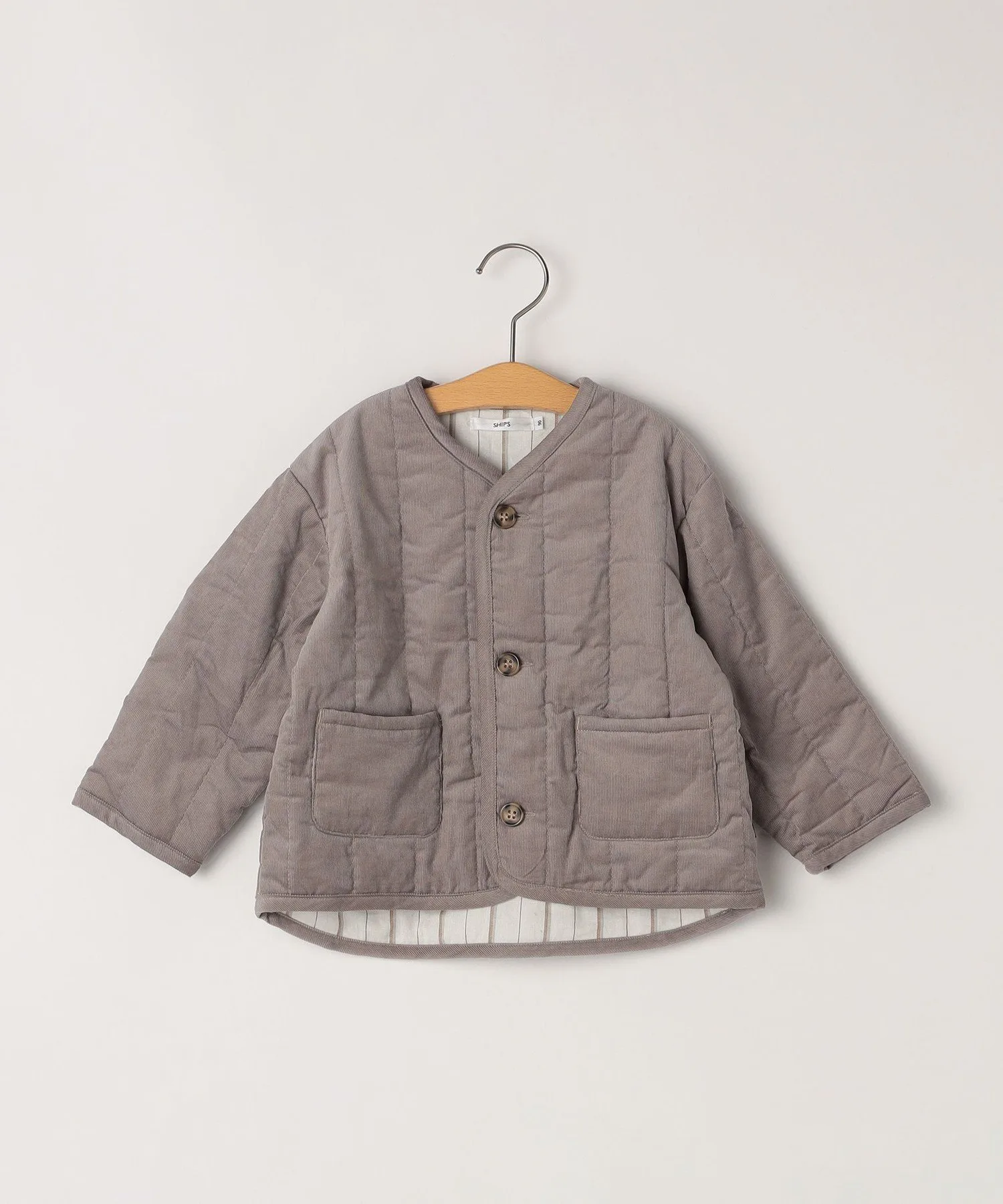 Детская куртка SHIPS: 80–90 см / Стеганая вельветовая куртка SHIPS KIDS, Gray