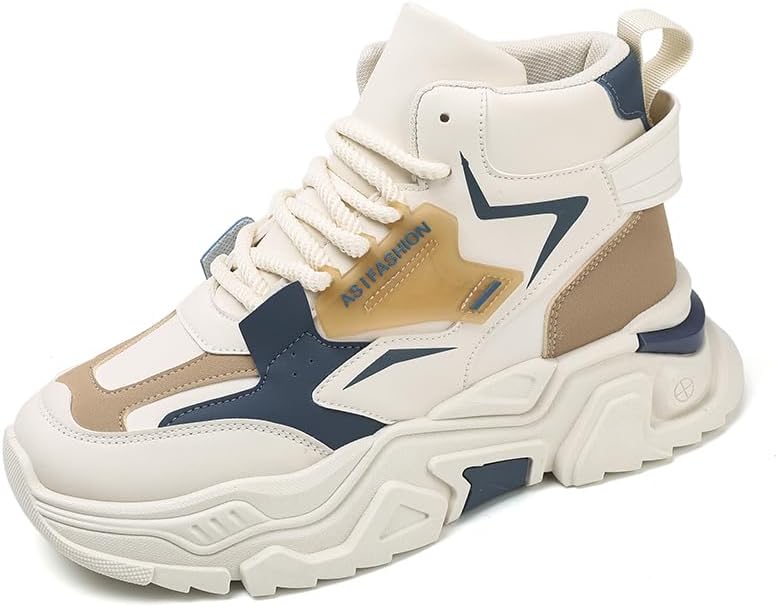 

Мужские повседневные спортивные кроссовки PILLUREN для тенниса, работы и ходьбы, массивные высокие модные кроссовки для мужчин, черные