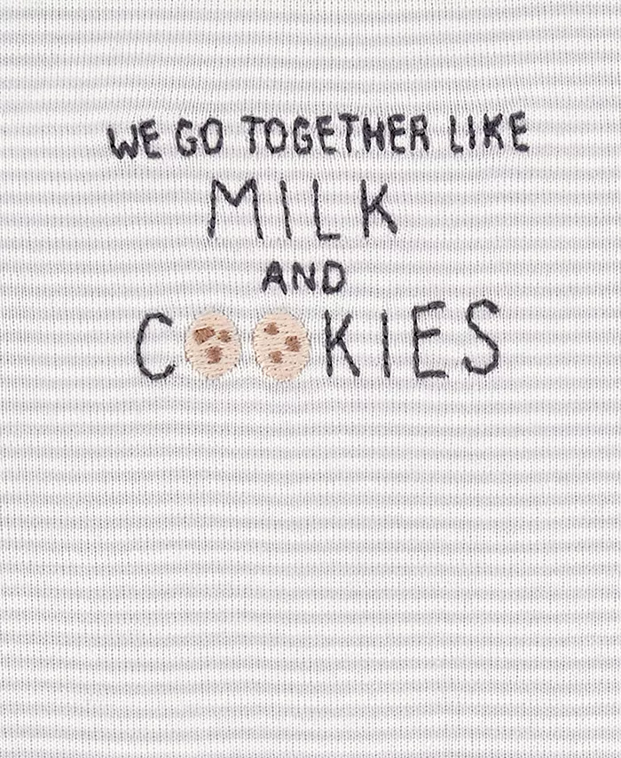 Детский комплект из боди и штанишек Baby Milk & Cookies Little Character, 3 предмета Carter's, серый — фото 3