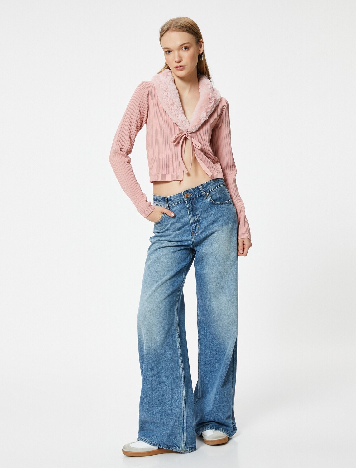 

Koton Кардиган из трикотажа в розовом цвете