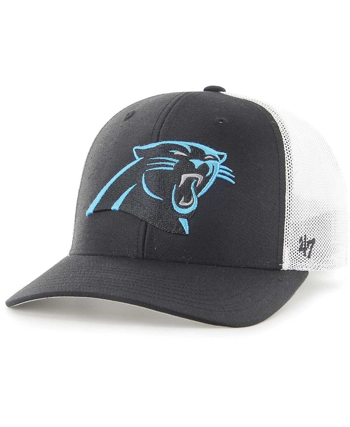 

Мужская черная эластичная шляпа Carolina Panthers Trophy Trucker '47 Brand
