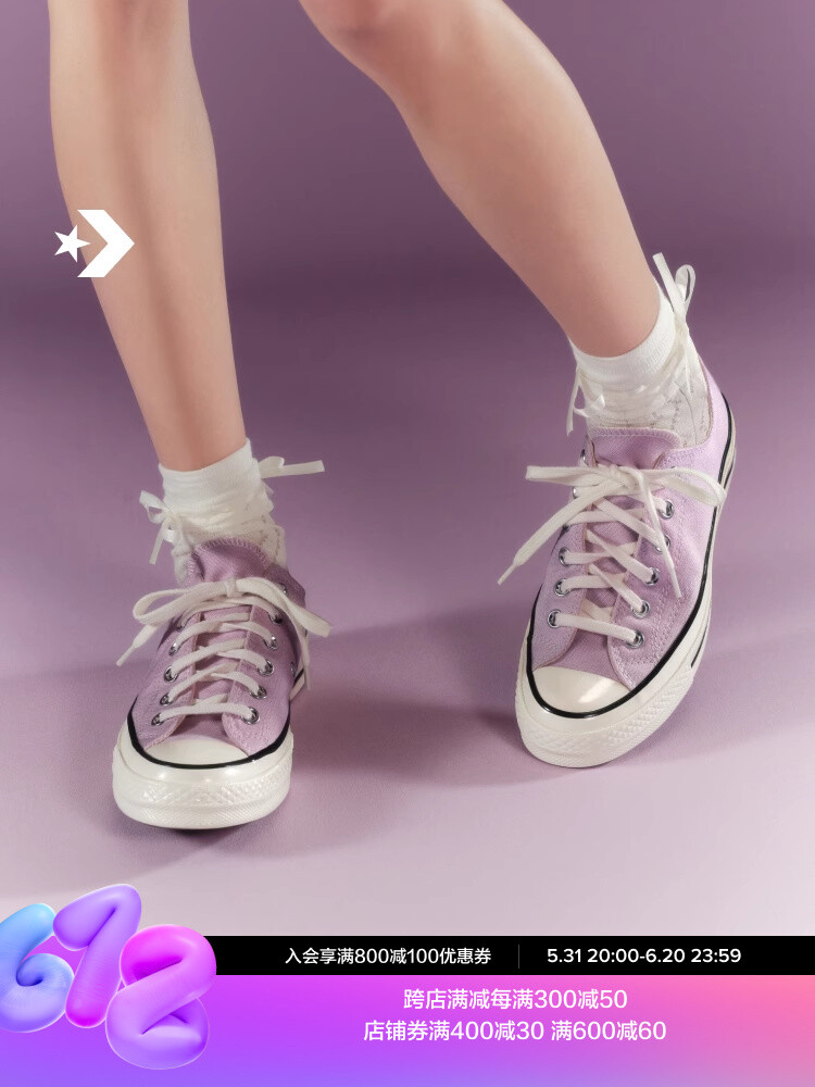 

Кеды унисекс Converse парусиновые, фиолетовый