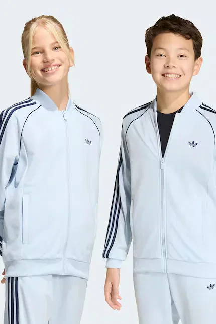 Детская толстовка на молнии Adidas Originals, синий