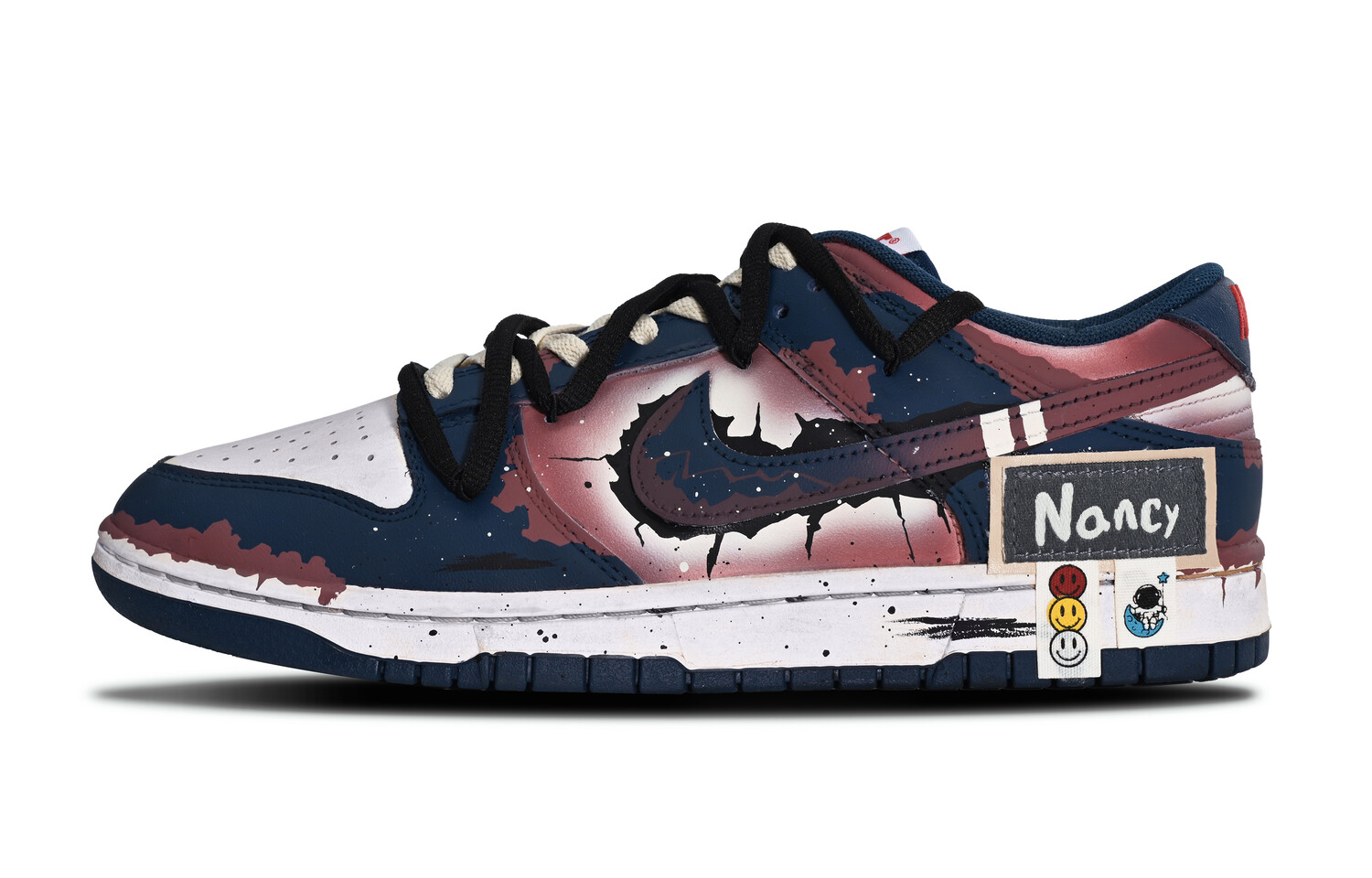 

Кроссовки Nike Dunk Skateboarding Shoes Men Low-top Red/Blue, цвет Burgundy