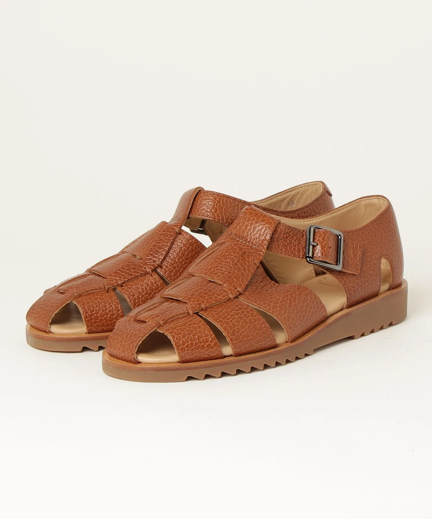 Мужские сандалии из кожи Paraboot PACIFIC коричневые