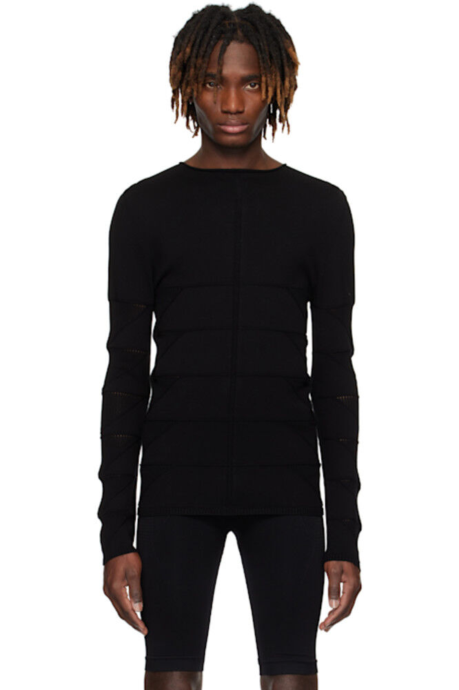 

Черный свитер с длинными рукавами Hollywood Rick Owens