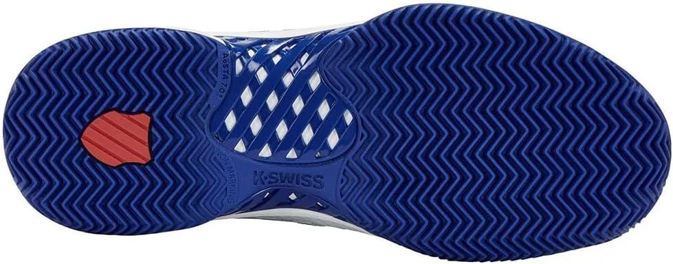 K-Swiss Мужские теннисные кроссовки Hypercourt Express для грунтовых и песчаных кортов, белые — фото 2