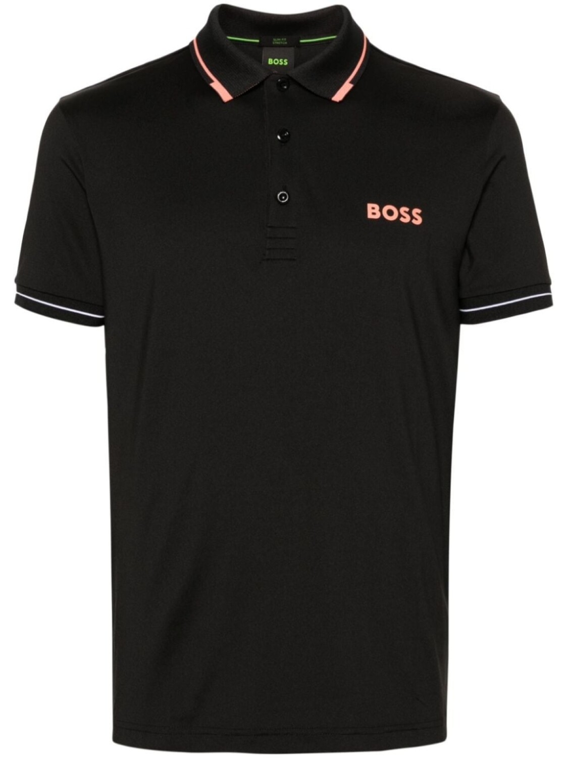 

BOSS рубашка поло с логотипом, черный