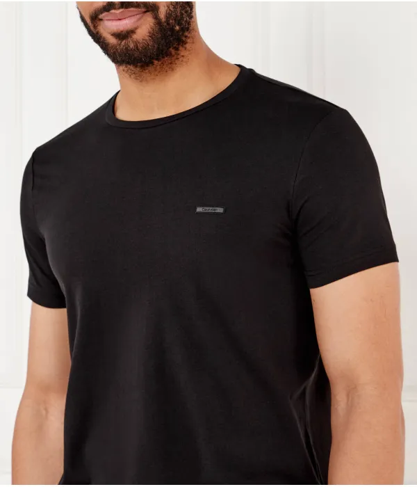 Футболка Slim fit Calvin Klein, черный — фото 4