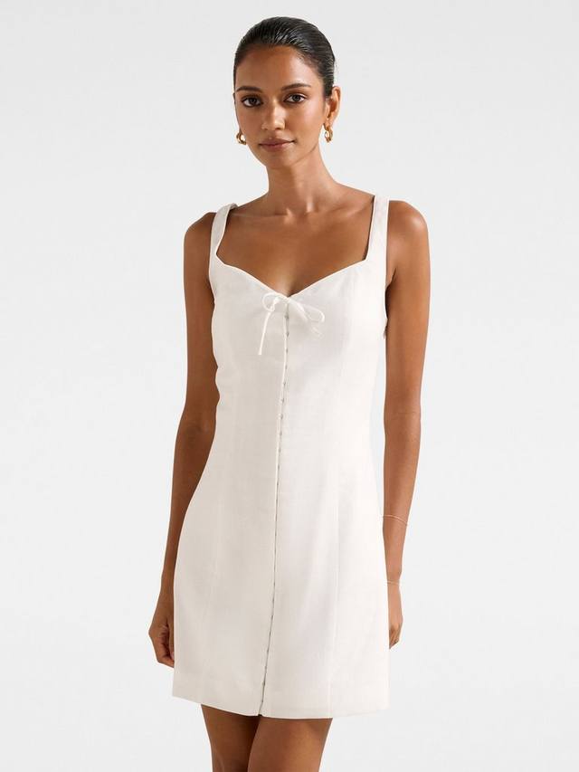 

Мини-платье Monica с бантом спереди для миниатюрных Forever New, Porcelain