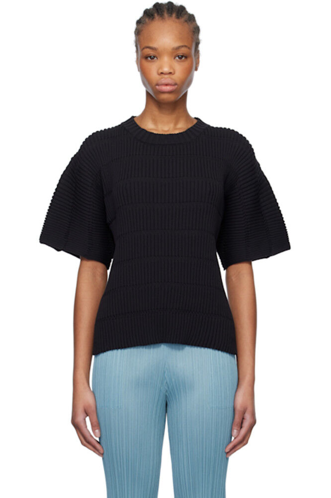 

Черный свитер с резинкой PLEATS PLEASE ISSEY MIYAKE