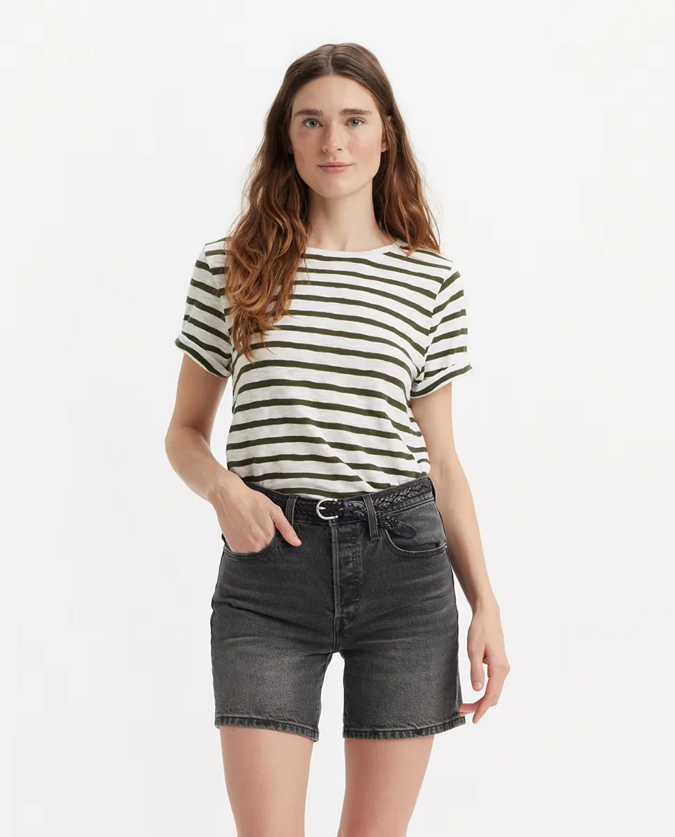 

Женская футболка с короткими рукавами Levi's, темно-зеленый