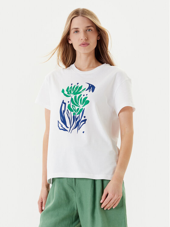 

Футболка обычного кроя 3BL0D10AK United Colors Of Benetton, белый