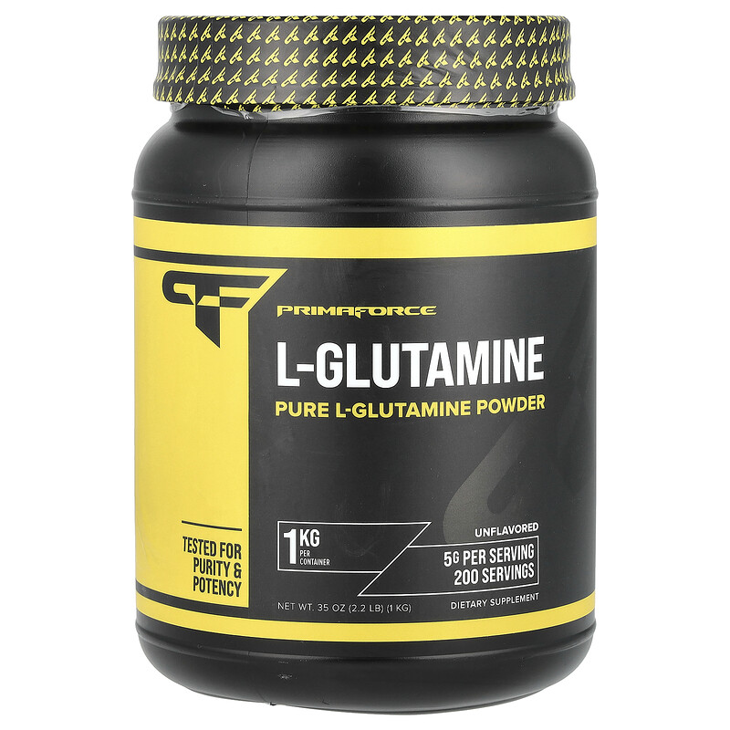 

Primaforce, Glutaform, 100 % L-глутамин, без запаха, 1000 г