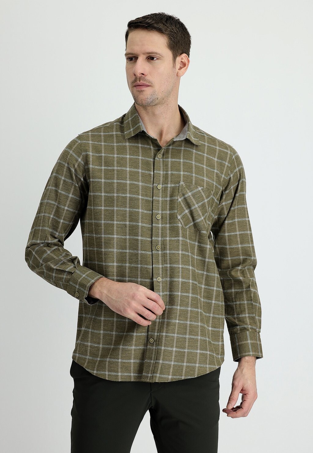 

Рубашка KARIERTES Kigili, цвет medium khaki