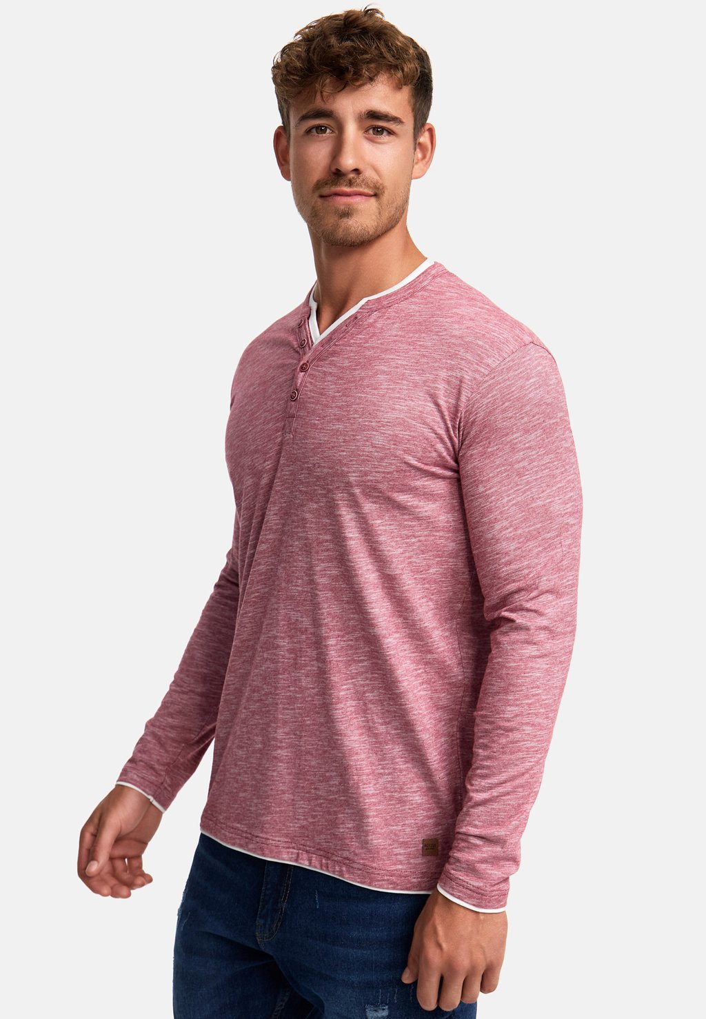 

Топ с длинными рукавами COLESON INDICODE JEANS, бордовый