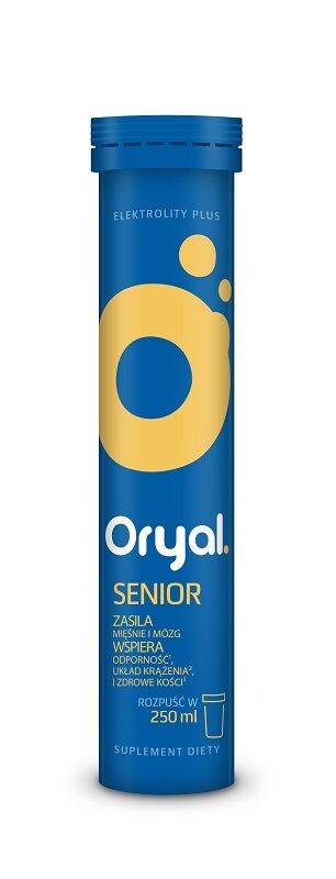 

Электролиты в шипучих таблетках Oryal Senior, 20 шт