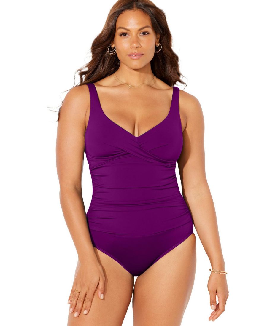 

Женский слитный купальник с V-образным вырезом Swimsuits for All, Spice