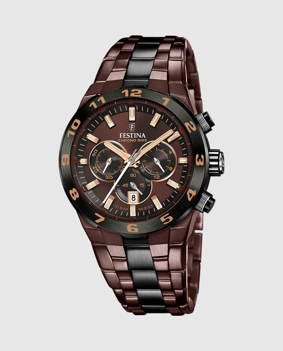 

F20708/1 Мужские часы Special Editions из коричневой стали Festina, коричневый