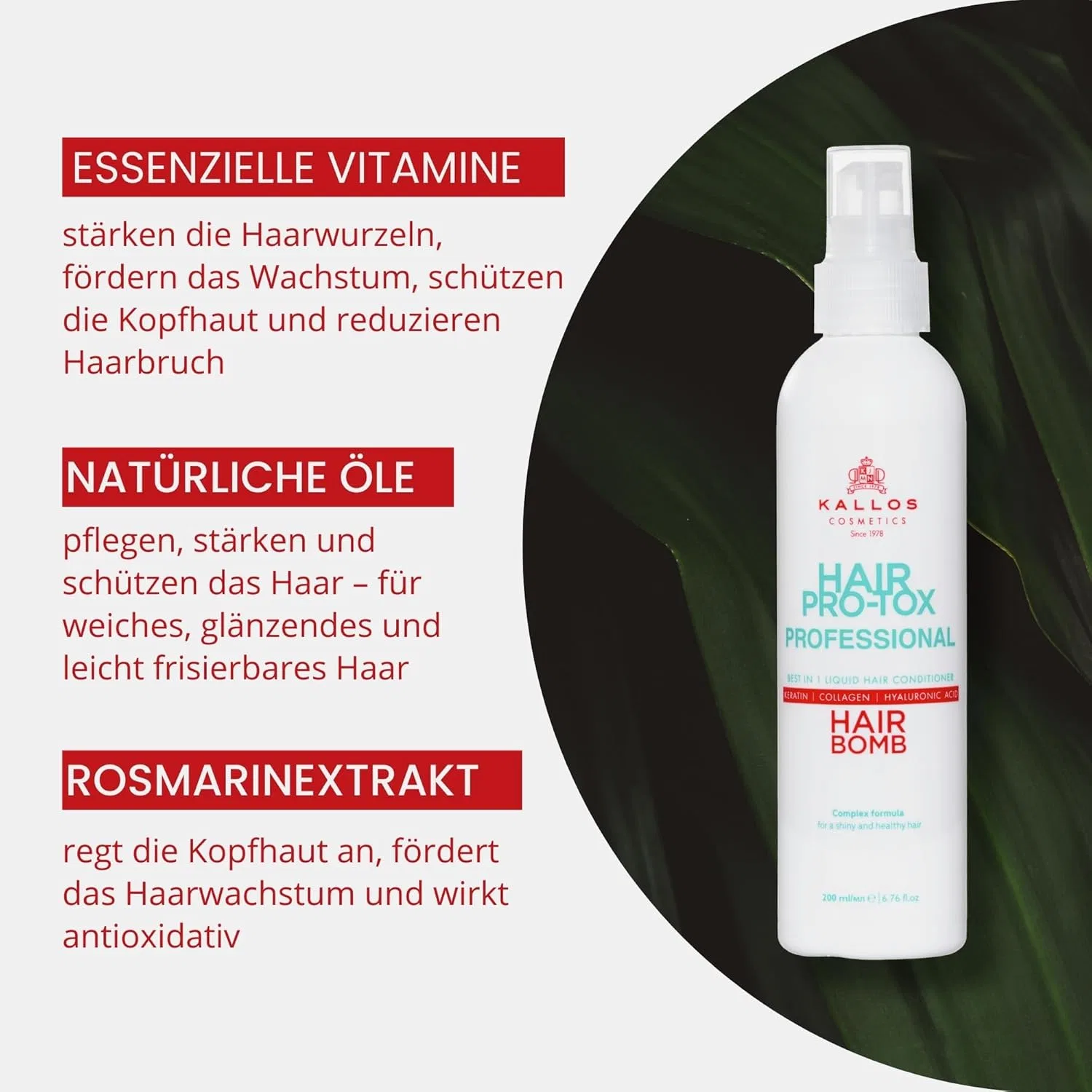 Кондиционер Kallos Hair Pro-tox для поврежденных волос Kallos — фото 4