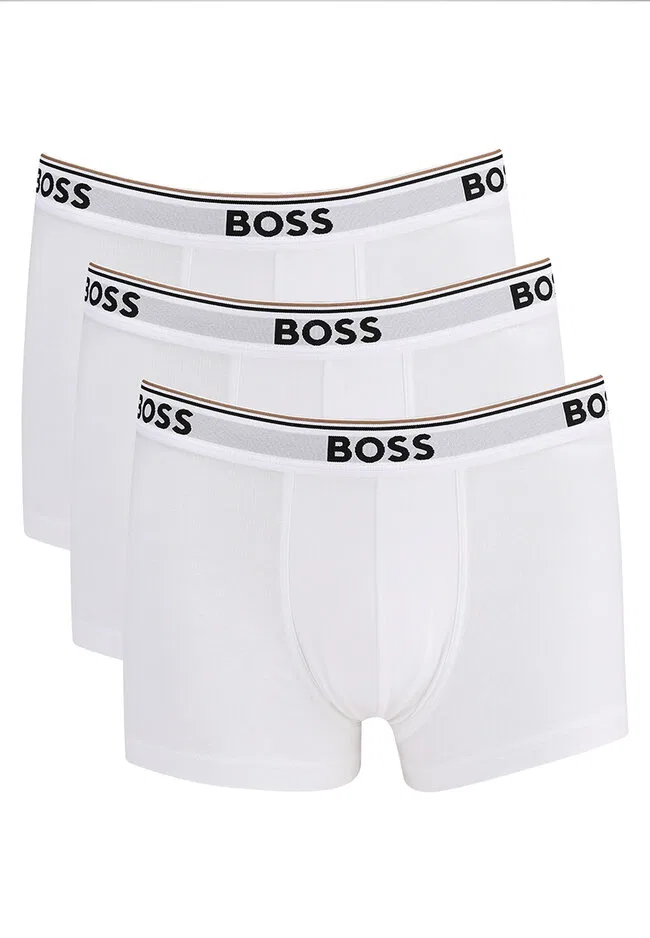 Трусы, 3 штуки, BOSS Body, BOSS, белый