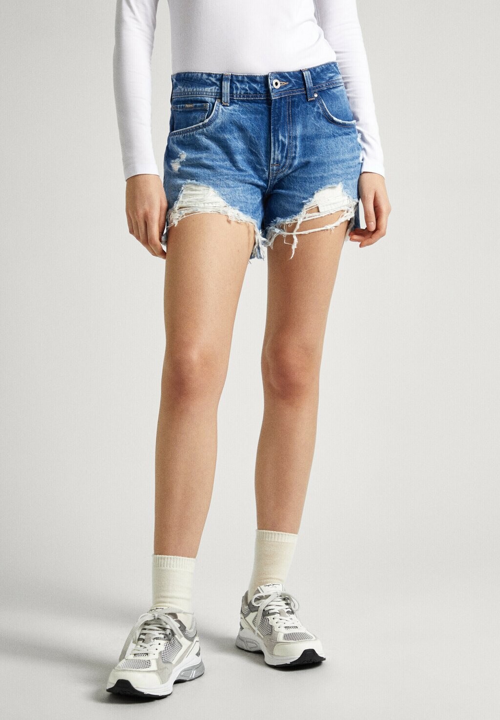 

Джинсовые шорты Pepe Jeans, синий деним
