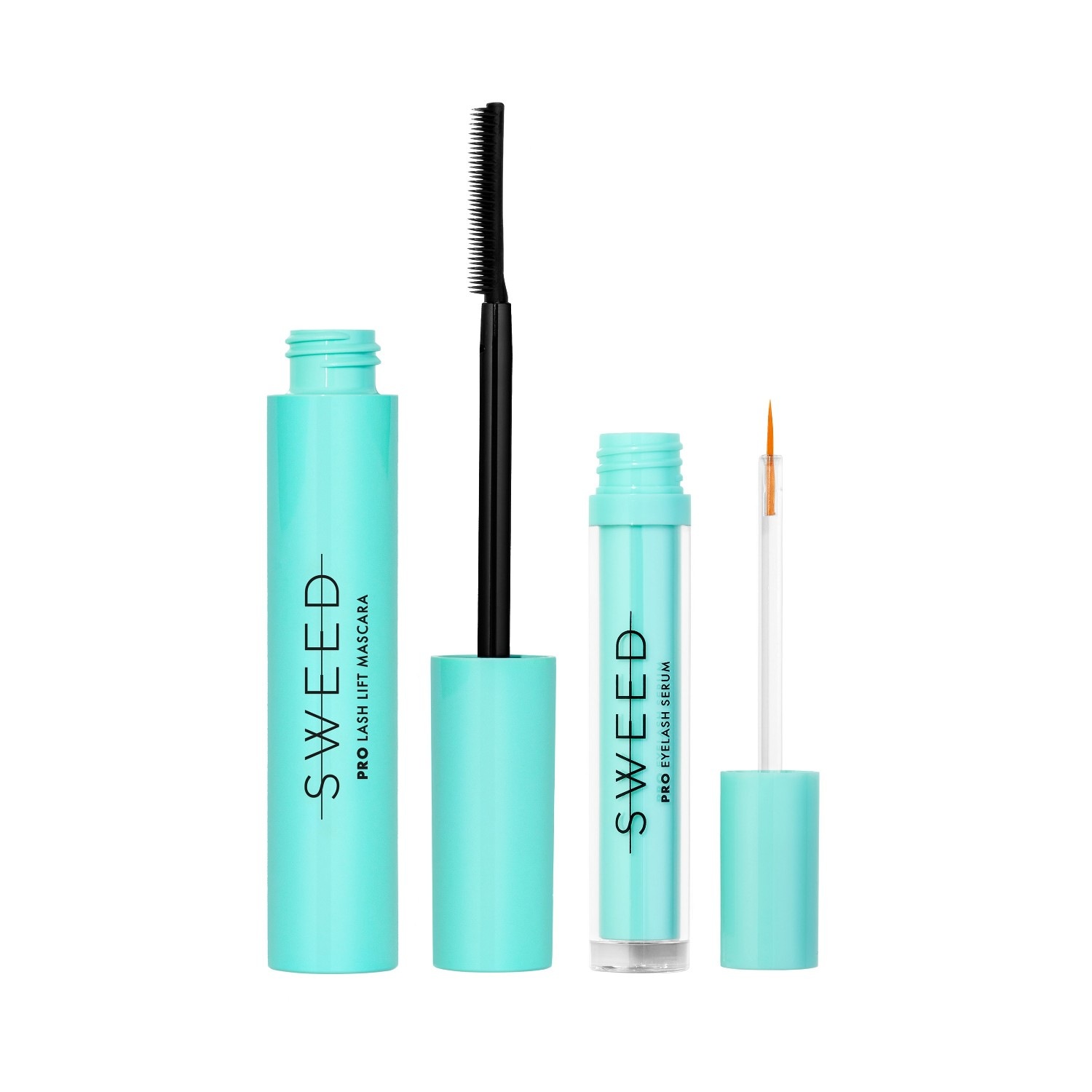 Искусственные ресницы lash lift + eyelash growth serum Sweed, объем pro lash lift mascara 7.5 мл + pro eyelash growth serum 3 мл — фото 2