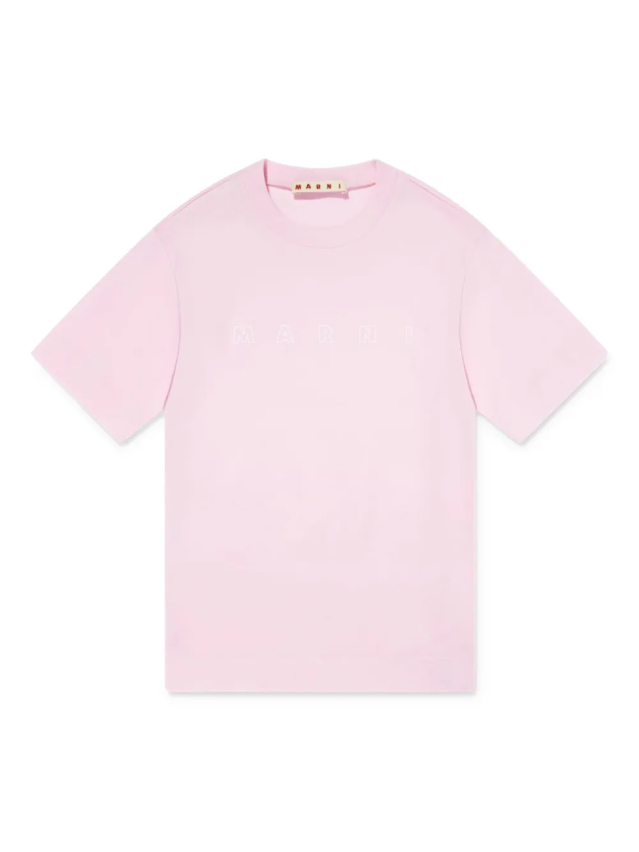 

Футболка из хлопка с логотипом Marni Kids, розовый