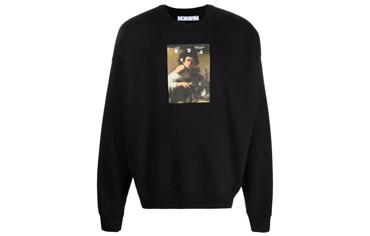 

Толстовка мужская Off-White Caravaggio Boy Crew, черный