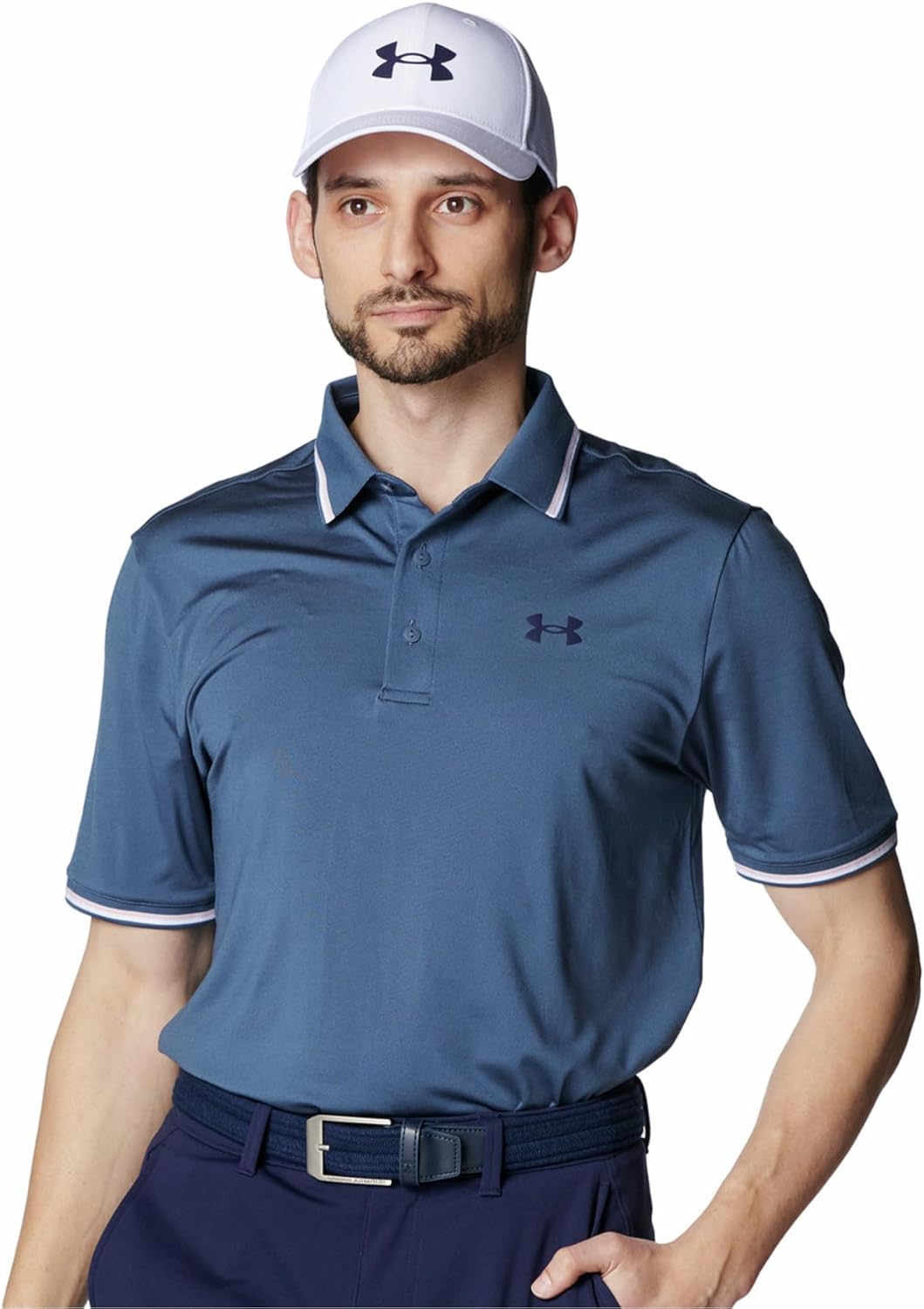 

Поло Under Armour UA Playoff 3.0 Rib Polo, цвет Downpour Gray Prime Pink Midnight Navy, размер XL, Downpour Gray Prime Pink Midnight Navy, XL, синий/розовый/серый