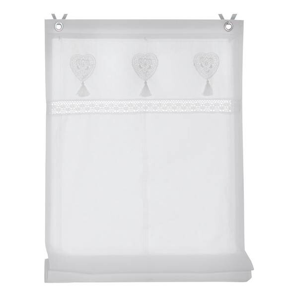 

Рулонные шторы Kutti Camille, 45x140x2 см, белый