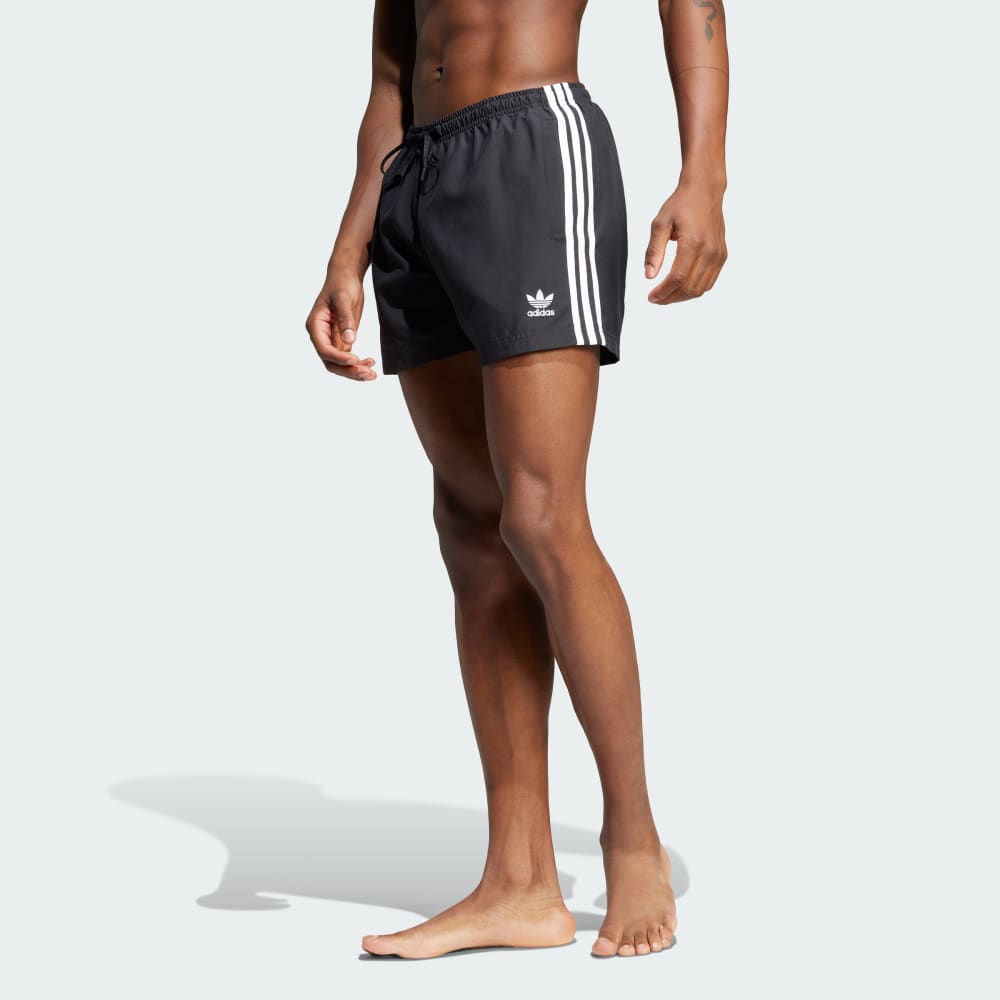 

Шорты для плавания Adidas Adicolor 3-Stripes 5-Inch Swim Shorts, черный