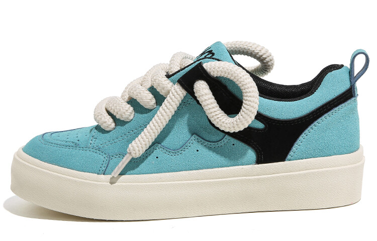 

Кроссовки HUANQIU Skateboarding Shoes Women's Low-top Lake Blue, голубой, Синий, Кроссовки HUANQIU Skateboarding Shoes Women's Low-top Lake Blue, голубой