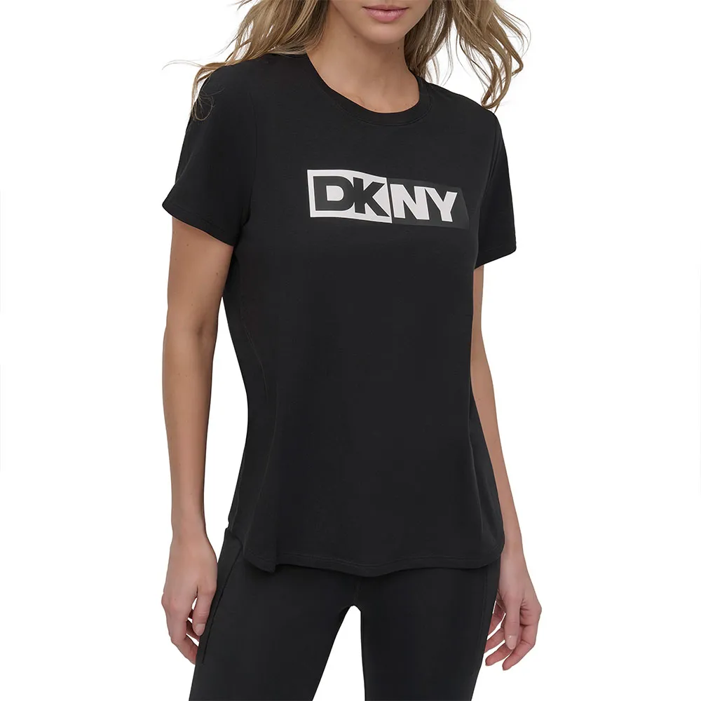 

Футболка с коротким рукавом DKNY Two Tone Logo, черный
