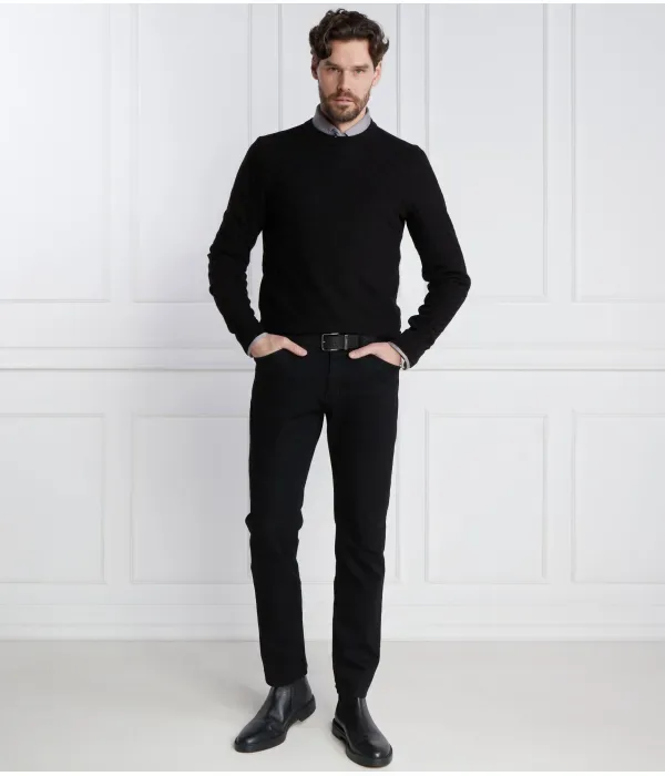 Шерстяной свитер Palwino regular fit Boss, черный — фото 2