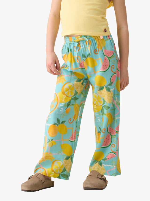 

Детские брюки с фруктовым принтом Angel & Rocket, Blue/Multi