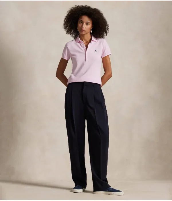 Поло Джули slim fit Polo Ralph Lauren, пудрово-розовый — фото 2