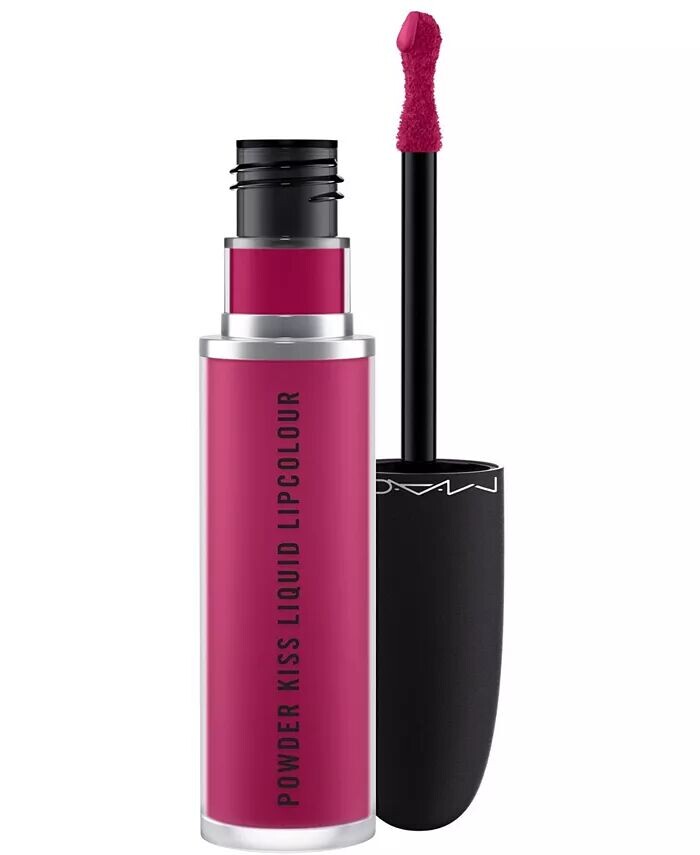 

Жидкая губная помада Powder Kiss, 0,67 унции Mac, цвет Make It Fashun! (fuchsia)