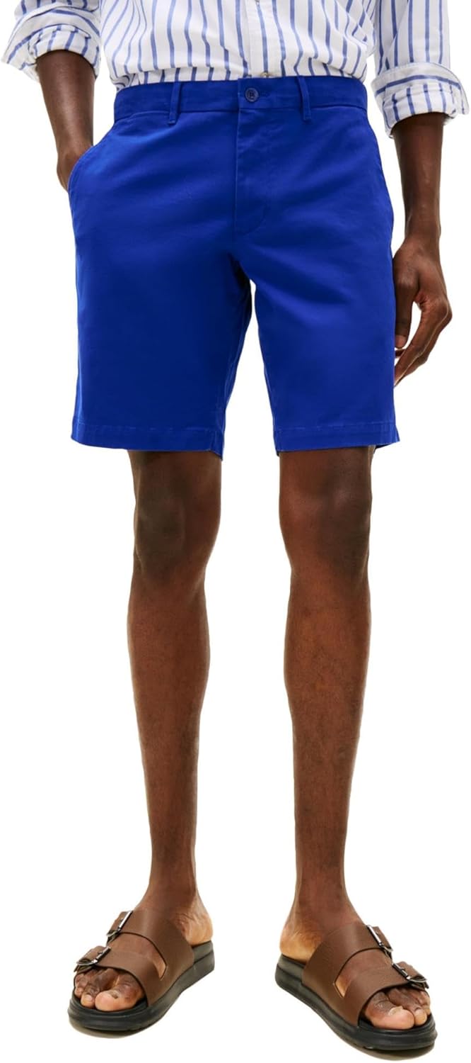 

Мужские повседневные хлопковые шорты Tommy Hilfiger длиной 9 дюймов с эластичным ремешком, также доступны в размерах для больших и высоких женщин., Wedge Blue