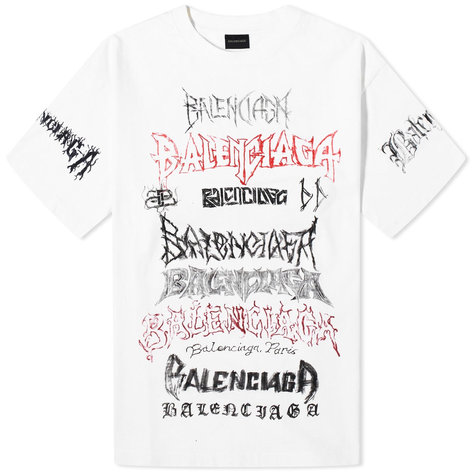 

Футболка Balenciaga Large Fit T-Shirt, белый