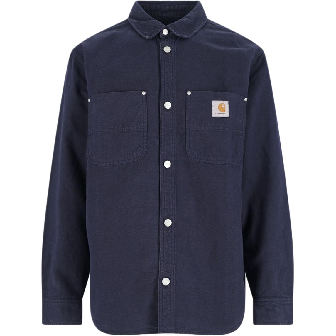 

Ватная рубашка с нашивкой Carhartt WIP, темно-синий