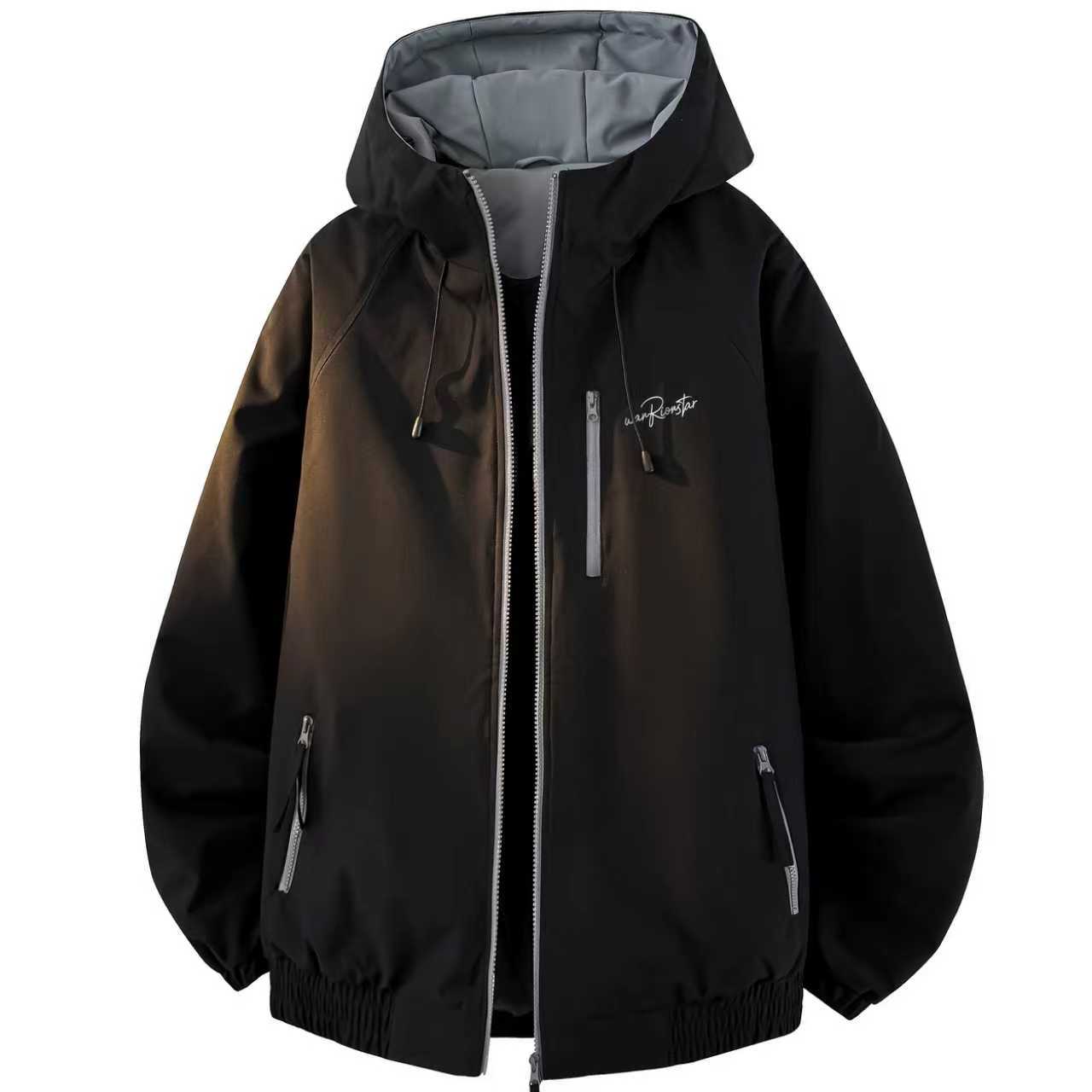 

Куртка Unisex Hooded Moderate Workwear WARRIOR, черный & темно-серый (padded & thickened)