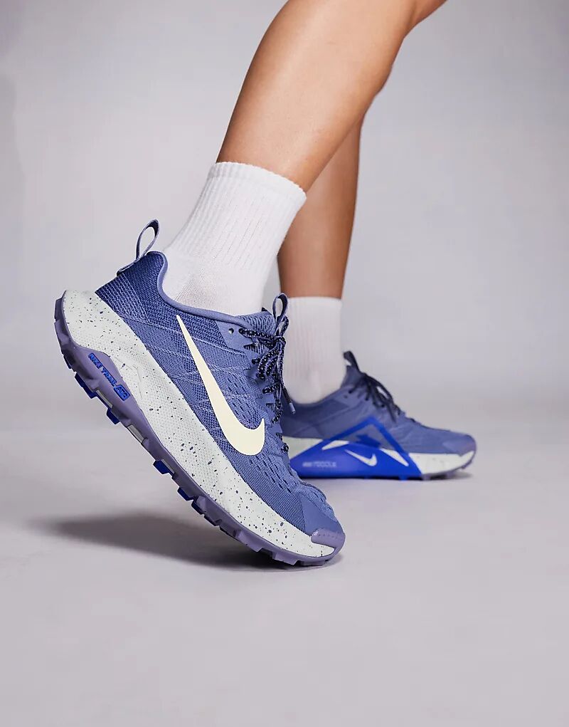 Кроссовки Nike Running ReactX Wildhorse 10 синего цвета