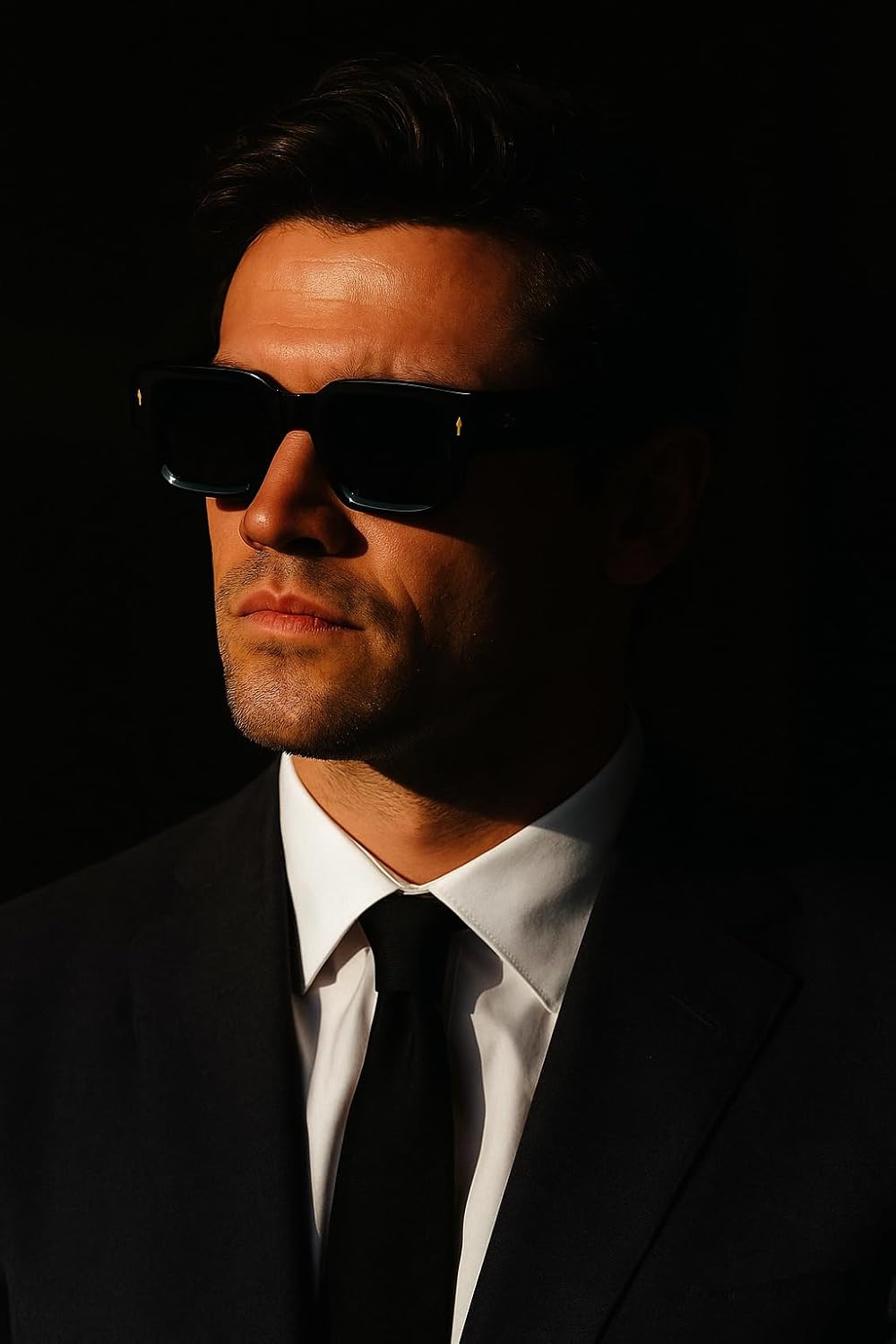 

Солнцезащитные очки ARS в квадратной оправе для женщин и мужчин, модные массивные прямоугольные солнцезащитные очки черного цвета с защитой от УФ-излучения UV400 Generic, A1 Black/Grey