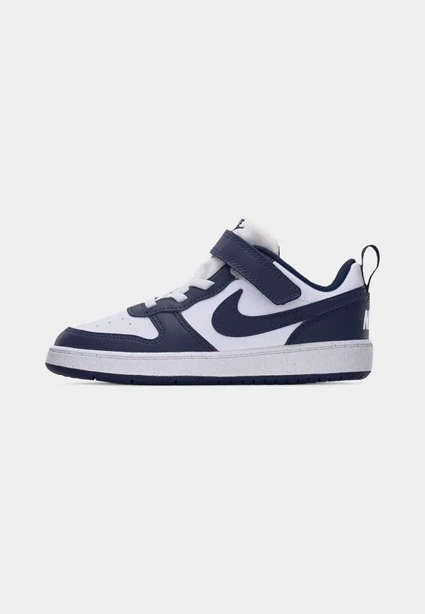 Кроссовки унисекс court borough Nike Sportswear, White/Midnight Navy — фото 2
