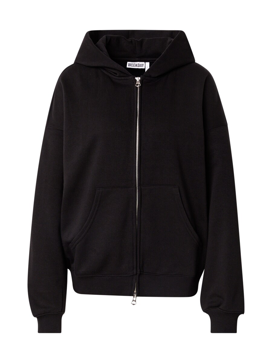 

Худи с капюшоном на молнии WEEKDAY Tony, Black