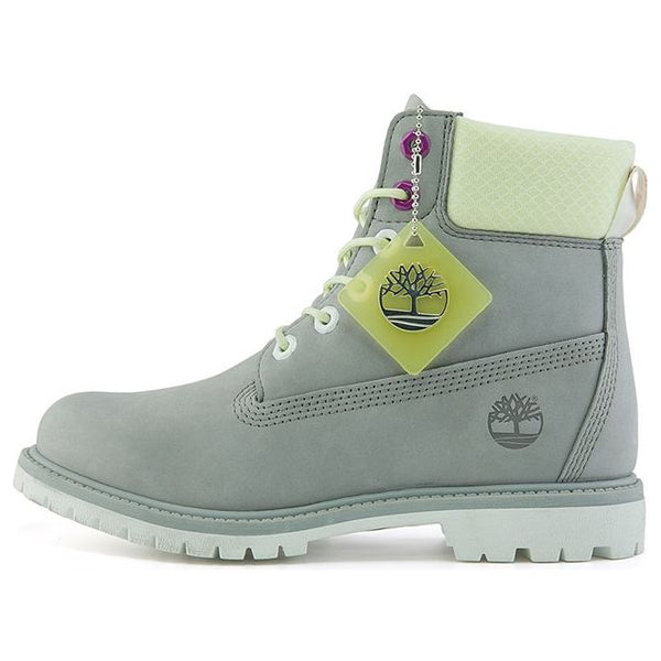 Кроссовки premium 6 inch waterproof wide fit boot 'grey nubuck' Timberland, серый