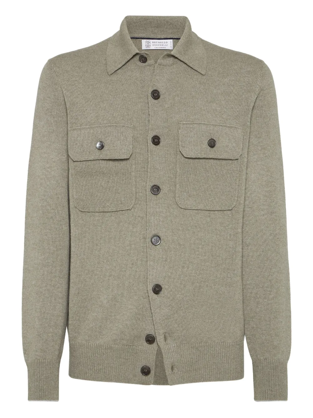 

Кашемировый кардиган Brunello Cucinelli, зеленый